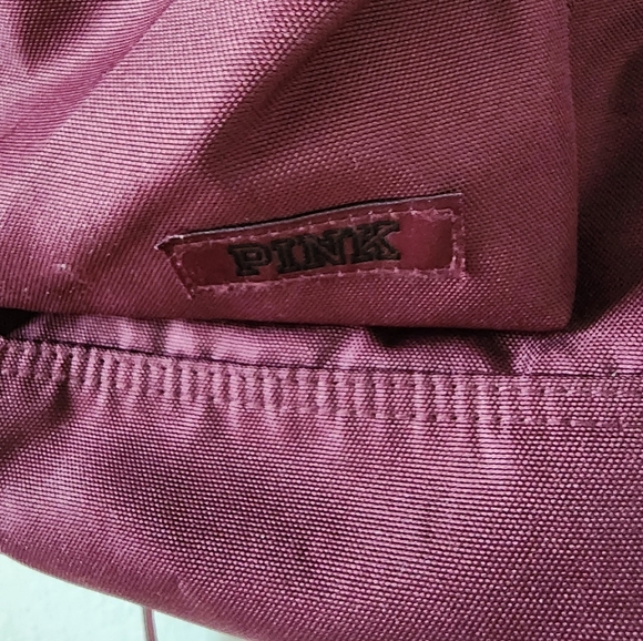 Victoria’s Secret PINK Burgundy Maroon Classic Canvas Backback - Picture 3 of 7